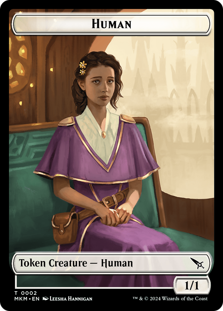 Human Token [Murders at Karlov Manor Tokens] | Shuffle n Cut Hobbies & Games