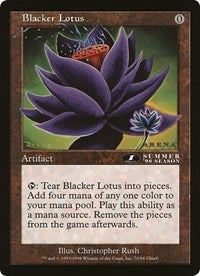 Blacker Lotus (Oversized) [Oversize Cards] | Shuffle n Cut Hobbies & Games