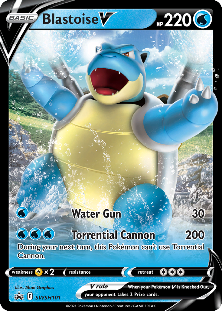 Blastoise V (SWSH101) [Sword & Shield: Black Star Promos] | Shuffle n Cut Hobbies & Games