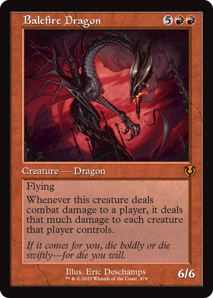 Balefire Dragon (Retro Frame) [Innistrad Remastered] | Shuffle n Cut Hobbies & Games