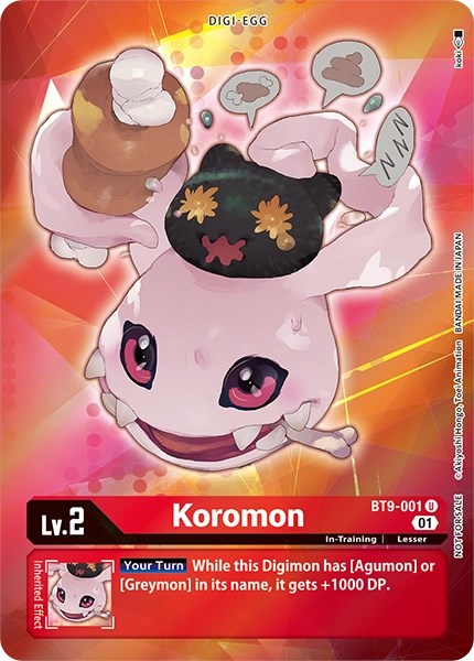 Koromon [BT9-001] (Alternative Art - Box Topper) [X Record] | Shuffle n Cut Hobbies & Games