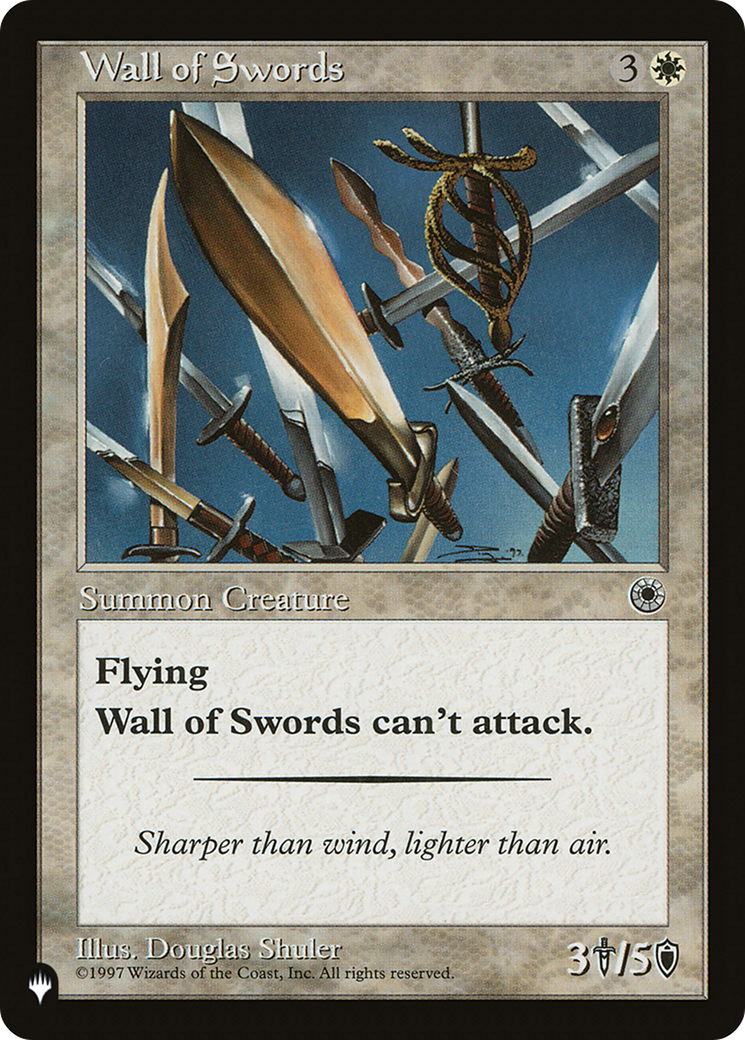 Wall of Swords [The List] | Shuffle n Cut Hobbies & Games