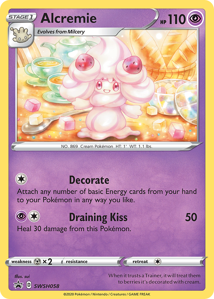 Alcremie (SWSH058) [Sword & Shield: Black Star Promos] | Shuffle n Cut Hobbies & Games