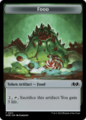 Beast // Food (0011) Double-Sided Token [Wilds of Eldraine Tokens] | Shuffle n Cut Hobbies & Games