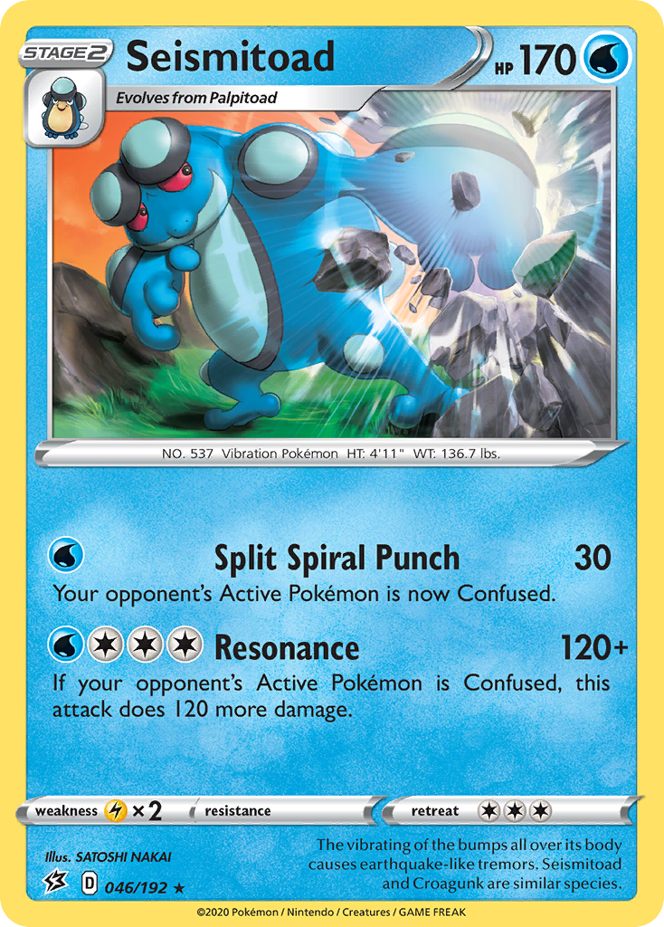 Seismitoad (046/192) [Sword & Shield: Rebel Clash] | Shuffle n Cut Hobbies & Games