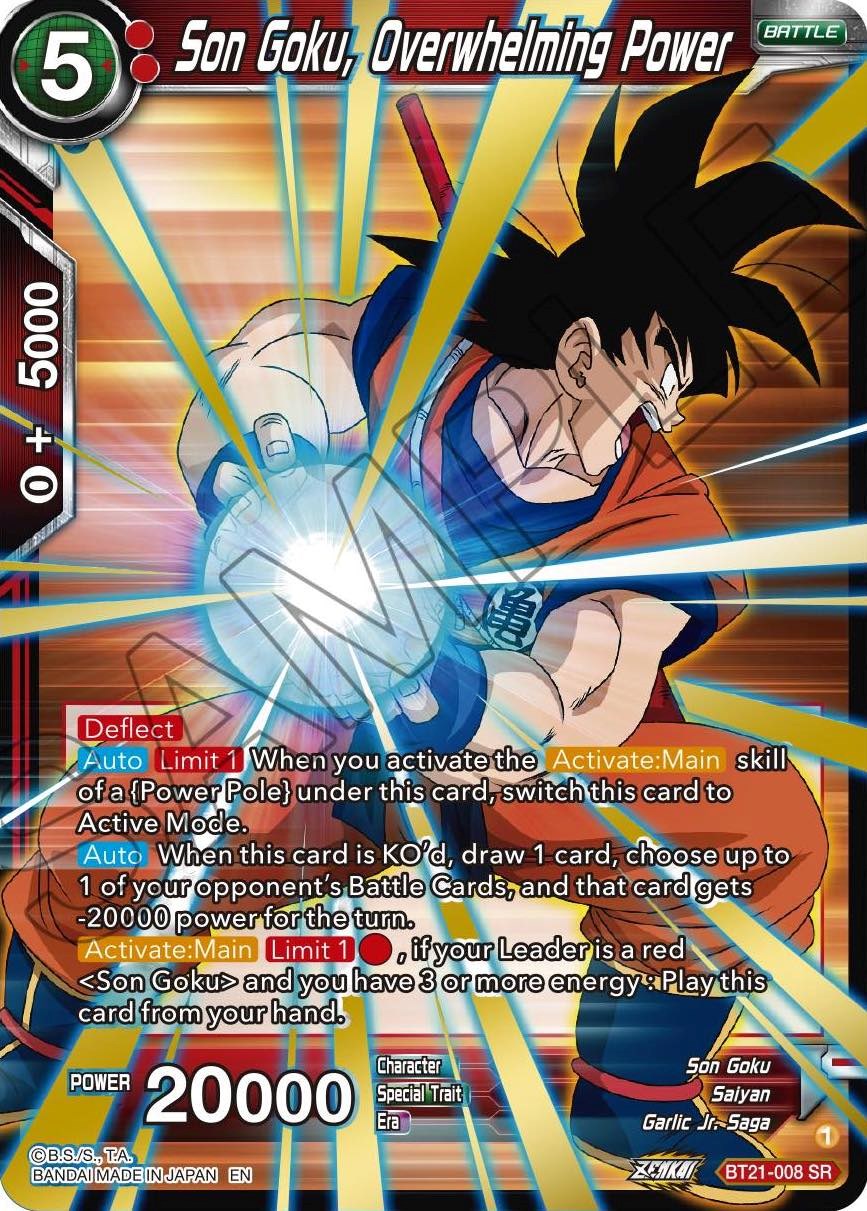 Son Goku, Overwhelming Power (BT21-008) [Wild Resurgence] | Shuffle n Cut Hobbies & Games