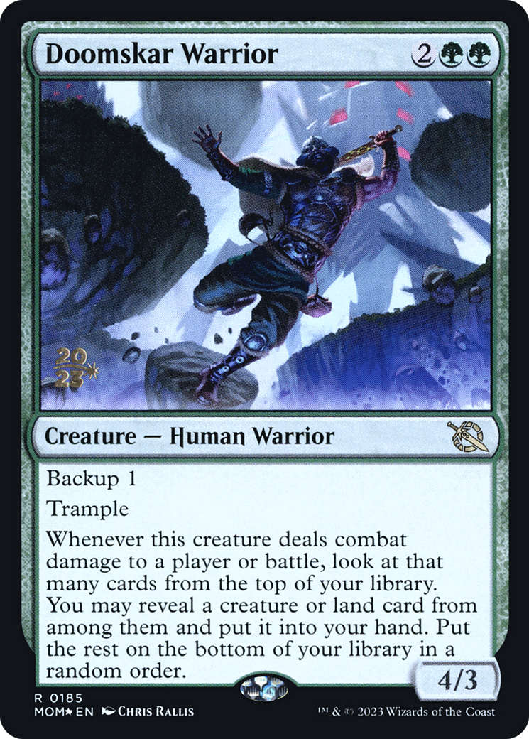 Doomskar Warrior [March of the Machine Prerelease Promos] | Shuffle n Cut Hobbies & Games