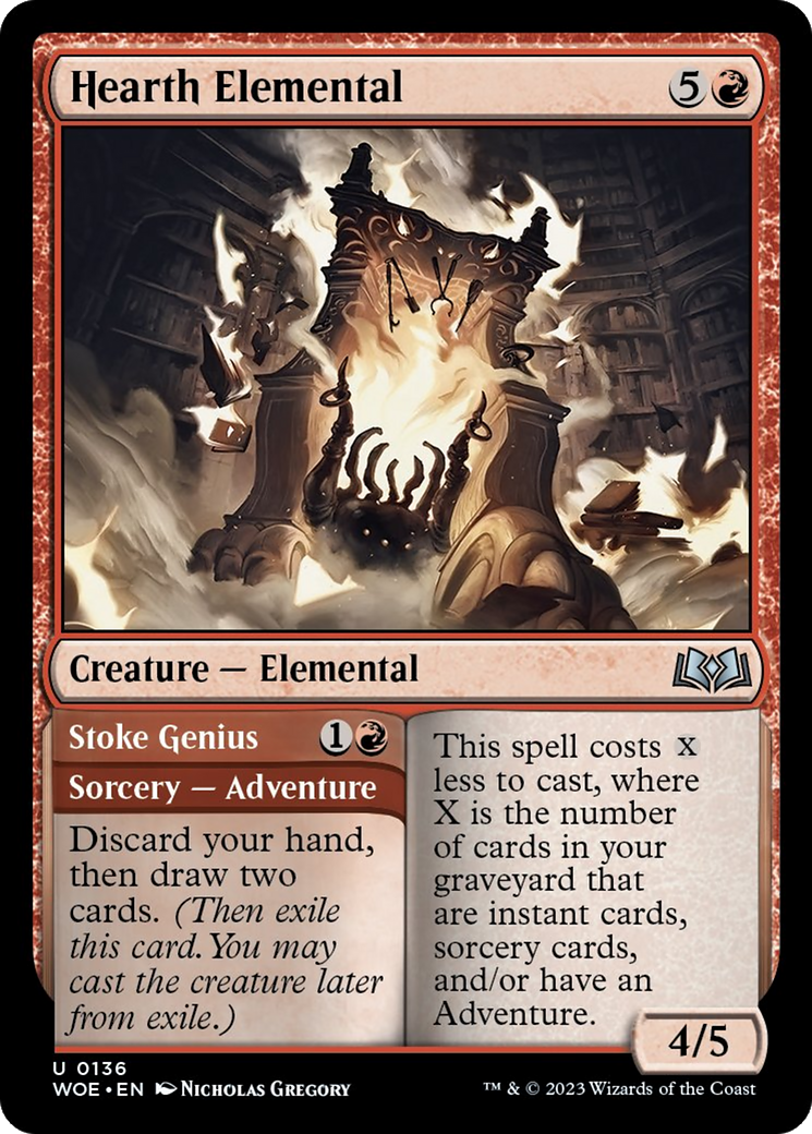 Hearth Elemental // Stoke Genius [Wilds of Eldraine] | Shuffle n Cut Hobbies & Games