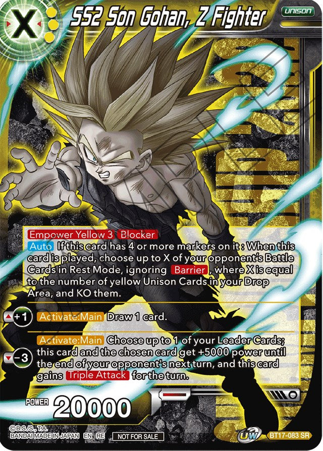 SS2 Son Gohan, Z Fighter (Championship 2022) (BT17-083) [Promotion Cards] | Shuffle n Cut Hobbies & Games