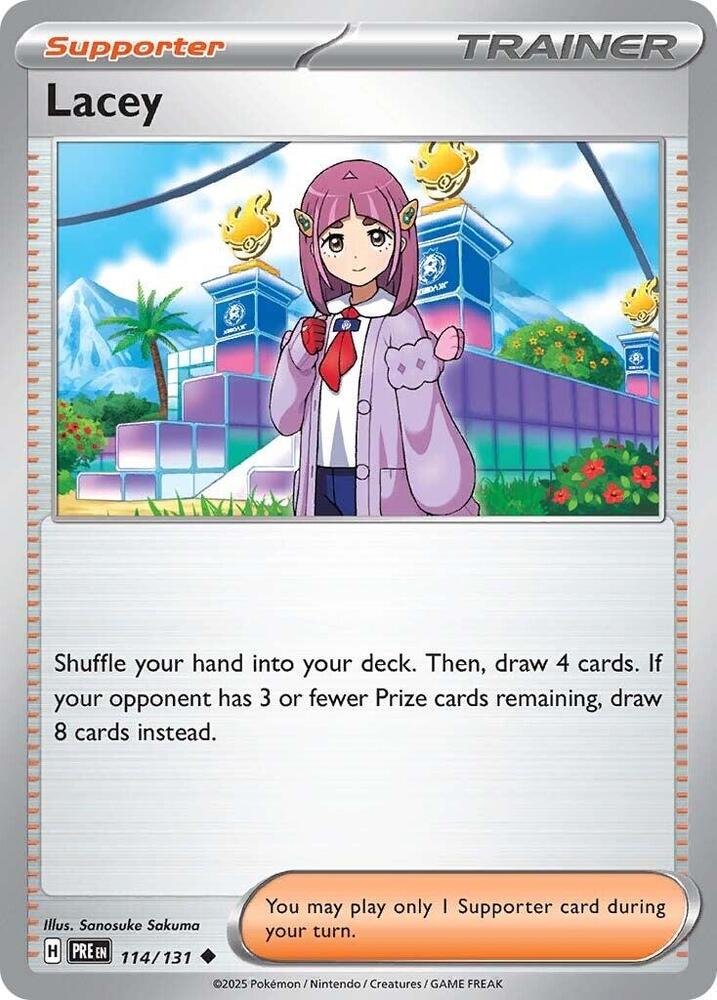 Lacey (114/131) [Scarlet & Violet: Prismatic Evolutions] | Shuffle n Cut Hobbies & Games