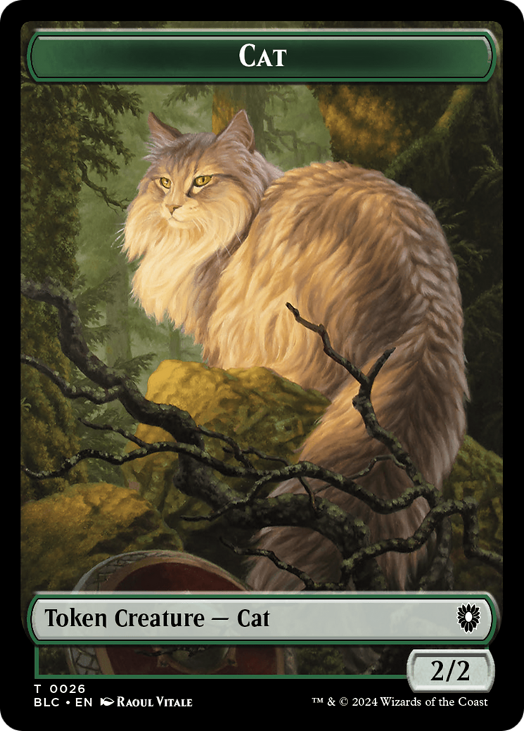 Elemental // Cat Double-Sided Token [Bloomburrow Commander Tokens] | Shuffle n Cut Hobbies & Games