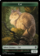 Elemental // Cat Double-Sided Token [Bloomburrow Commander Tokens] | Shuffle n Cut Hobbies & Games