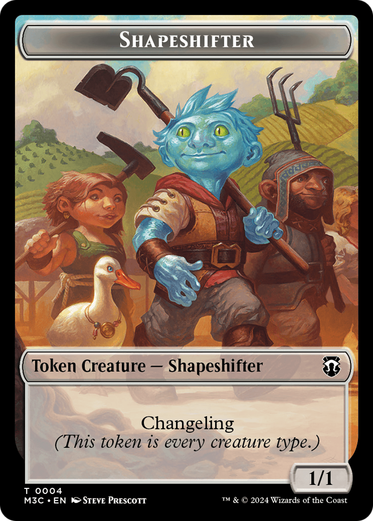 Shapeshifter (0004) // Copy Double-Sided Token [Modern Horizons 3 Commander Tokens] | Shuffle n Cut Hobbies & Games