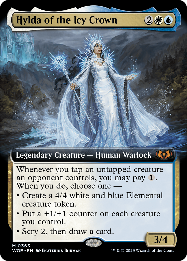 Hylda of the Icy Crown (Extended Art) [Wilds of Eldraine] | Shuffle n Cut Hobbies & Games