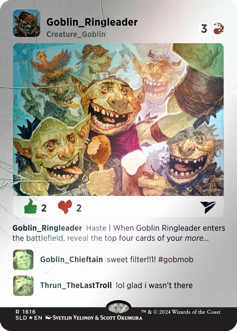 Goblin Ringleader (Rainbow Foil) [Secret Lair Drop Series] | Shuffle n Cut Hobbies & Games