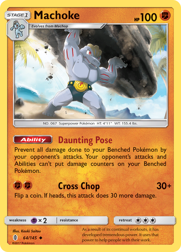 Machoke (64/145) [Sun & Moon: Guardians Rising] | Shuffle n Cut Hobbies & Games