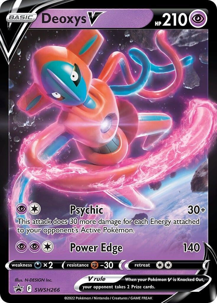 Deoxys V (SWSH266) [Sword & Shield: Black Star Promos] | Shuffle n Cut Hobbies & Games