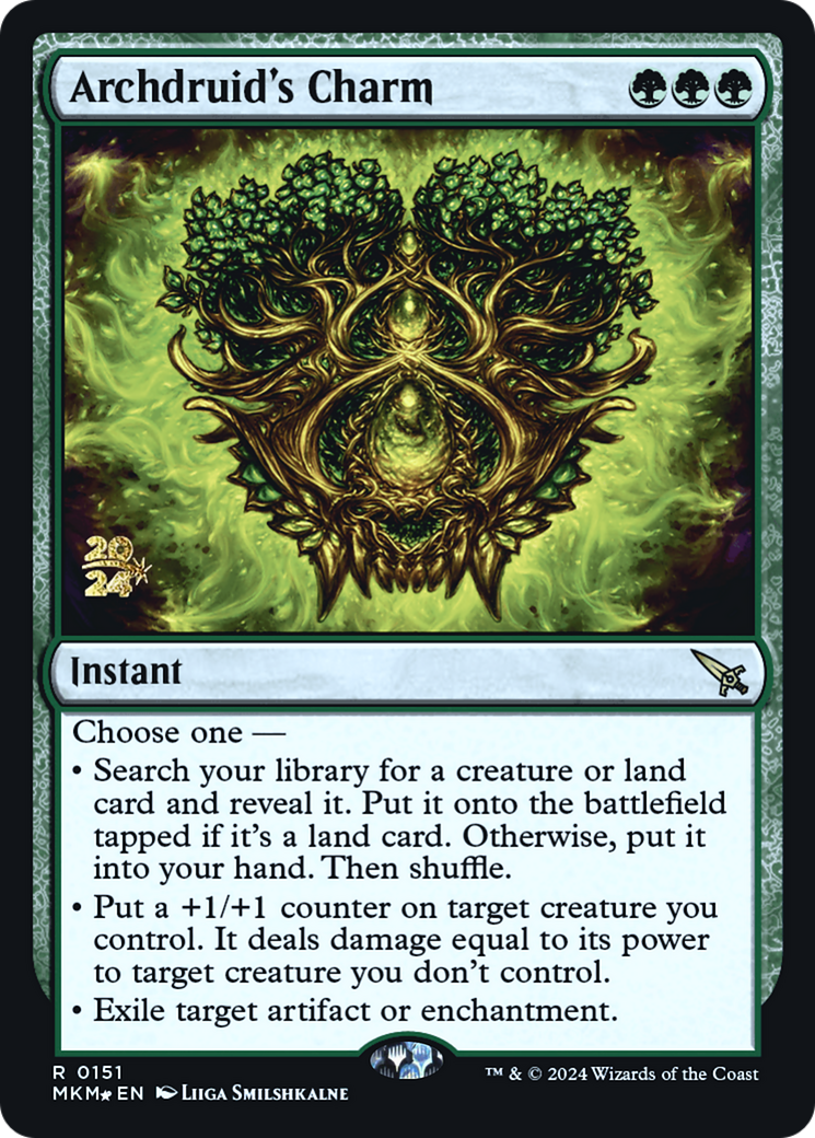 Archdruid's Charm [Murders at Karlov Manor Prerelease Promos] | Shuffle n Cut Hobbies & Games