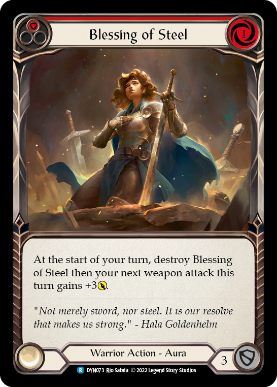 Blessing of Steel (Red) [DYN073] (Dynasty) | Shuffle n Cut Hobbies & Games