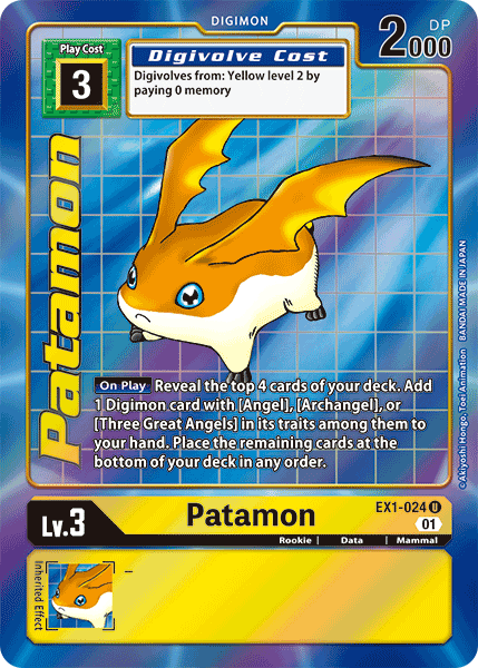 Patamon [EX1-024] (Alternate Art) [Classic Collection] | Shuffle n Cut Hobbies & Games