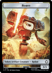 Robot // Food (0014) Double-Sided Token [Fallout Tokens] | Shuffle n Cut Hobbies & Games