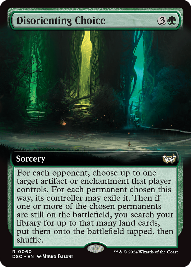 Disorienting Choice (Extended Art) [Duskmourn: House of Horror Commander] | Shuffle n Cut Hobbies & Games