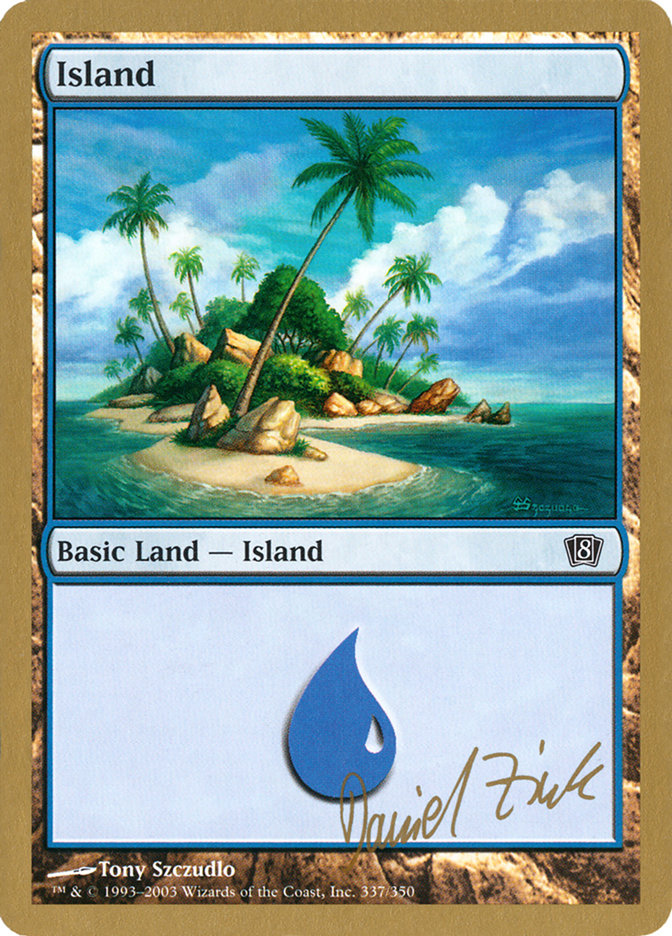 Island (dz337) (Daniel Zink) [World Championship Decks 2003] | Shuffle n Cut Hobbies & Games