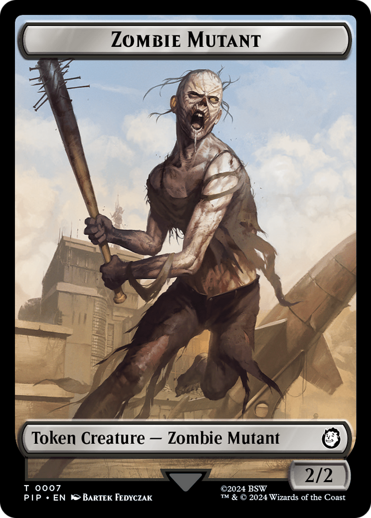 Zombie Mutant // Copy Double-Sided Token [Fallout Tokens] | Shuffle n Cut Hobbies & Games