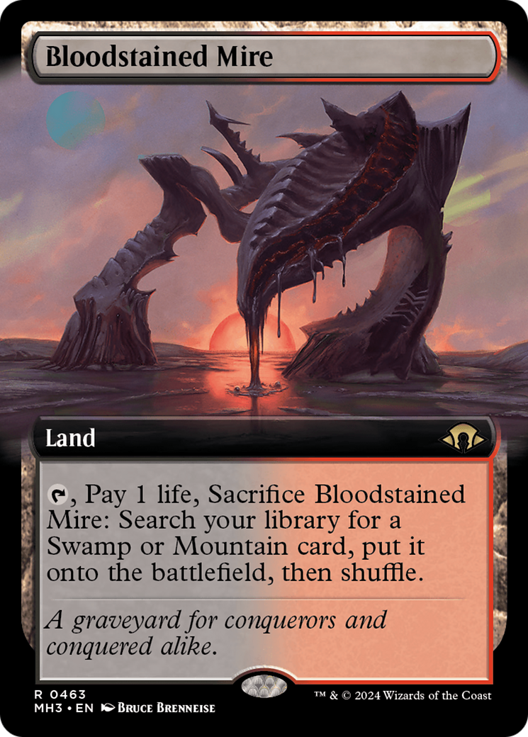 Bloodstained Mire (Extended Art) [Modern Horizons 3] | Shuffle n Cut Hobbies & Games