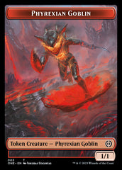 Rebel // Phyrexian Goblin Double-Sided Token [Phyrexia: All Will Be One Tokens] | Shuffle n Cut Hobbies & Games