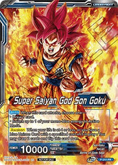 Super Saiyan God Son Goku // SSGSS Son Goku, Soul Striker Reborn (Gold Stamped) (P-211) [Promotion Cards] | Shuffle n Cut Hobbies & Games