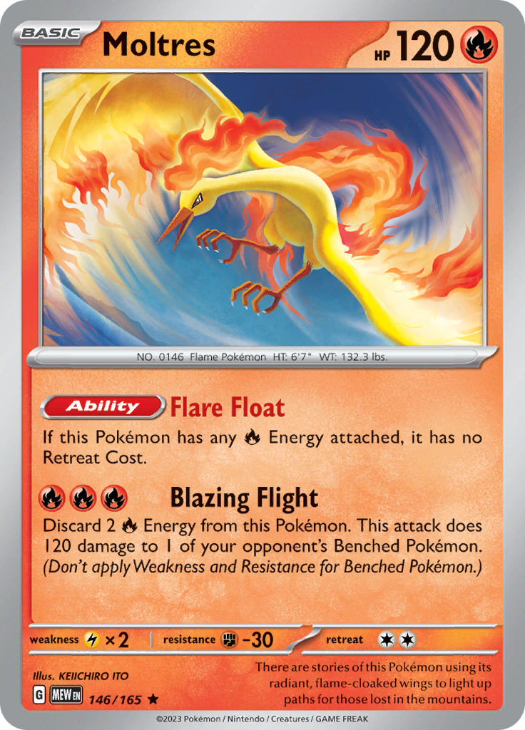 Moltres (146/165) [Scarlet & Violet 151] | Shuffle n Cut Hobbies & Games