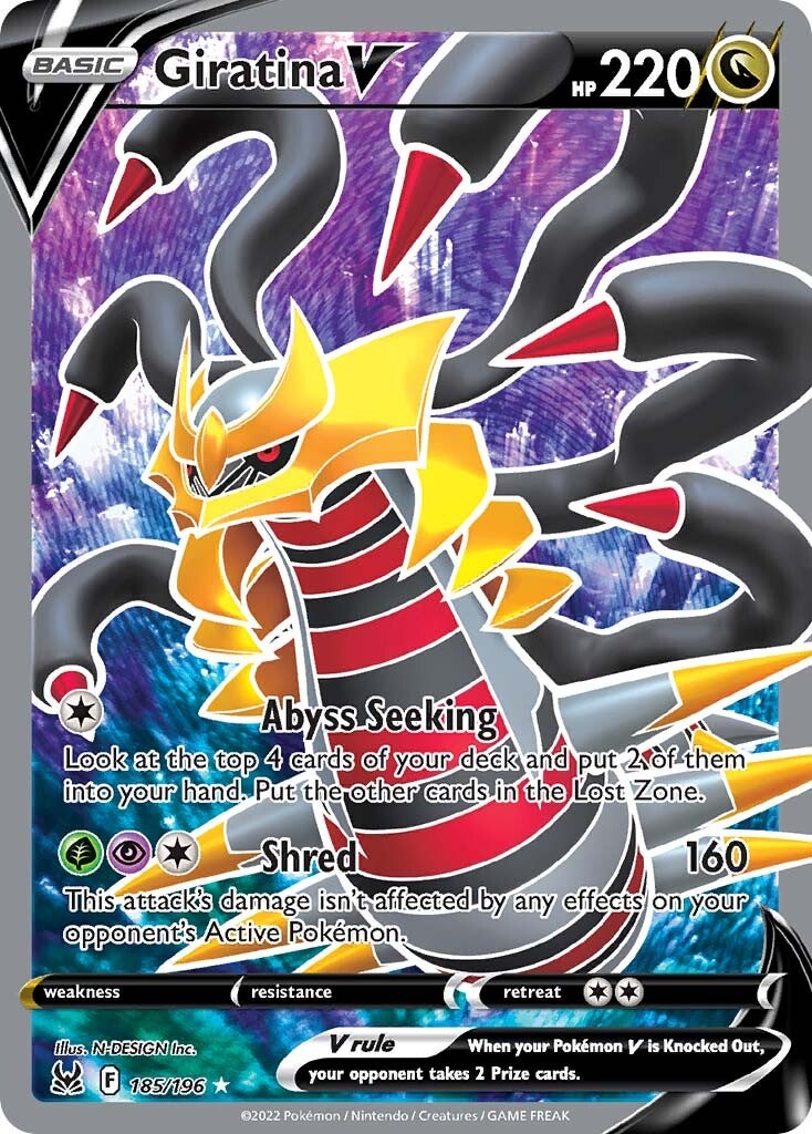 Giratina V (185/196) [Sword & Shield: Lost Origin] | Shuffle n Cut Hobbies & Games