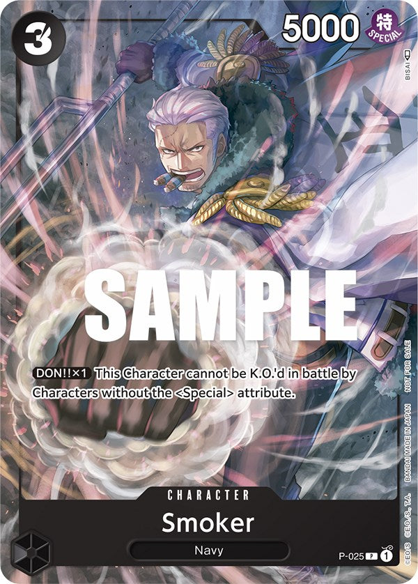 Smoker (Pre-Release) [One Piece Promotion Cards] | Shuffle n Cut Hobbies & Games