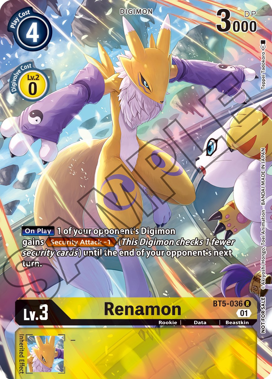 Renamon [BT5-036] (Tamer's Card Set 1) [Battle of Omni Promos] | Shuffle n Cut Hobbies & Games