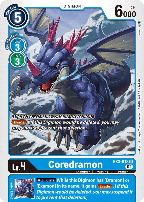 Coredramon [EX3-018] [Draconic Roar] | Shuffle n Cut Hobbies & Games