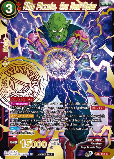 King Piccolo, the New Ruler (Alternate Art Set 2021 Vol. 3) (DB3-015) [Tournament Promotion Cards] | Shuffle n Cut Hobbies & Games
