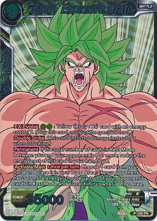 Broly, Explosive Wrath (P-106) [Promotion Cards] | Shuffle n Cut Hobbies & Games