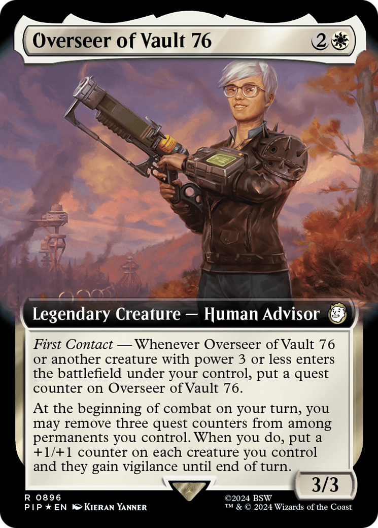 Overseer of Vault 76 (Extended Art) (Surge Foil) [Fallout] | Shuffle n Cut Hobbies & Games