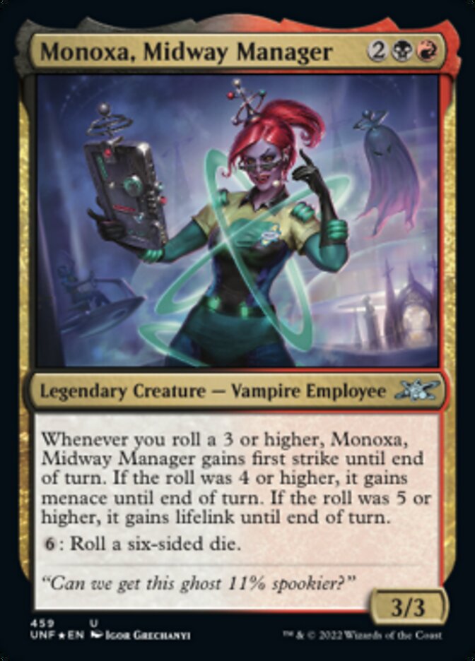 Monoxa, Midway Manager (Galaxy Foil) [Unfinity] | Shuffle n Cut Hobbies & Games