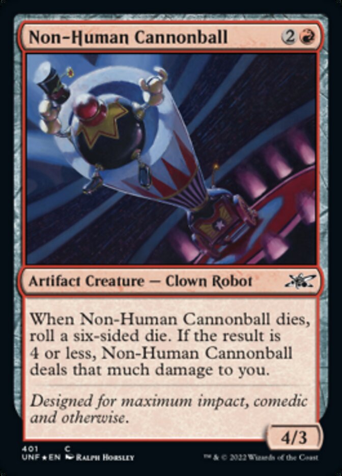 Non-Human Cannonball (Galaxy Foil) [Unfinity] | Shuffle n Cut Hobbies & Games