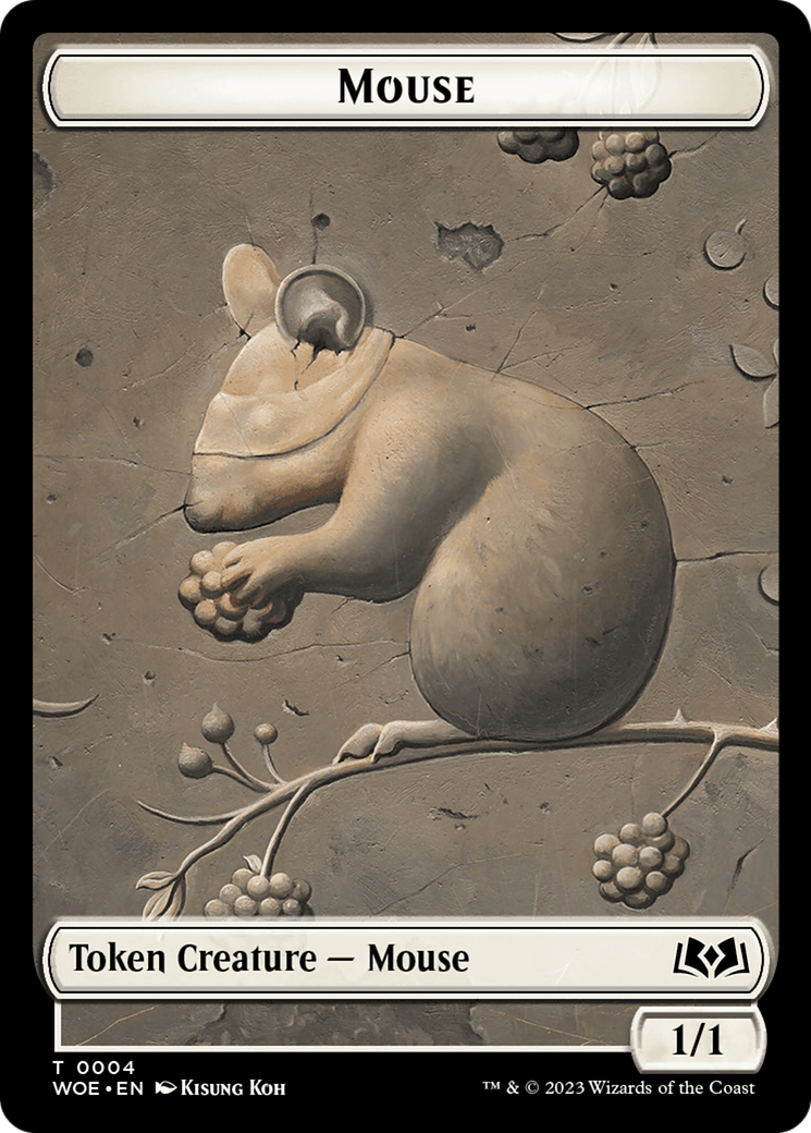 Mouse // Food (0013) Double-Sided Token [Wilds of Eldraine Tokens] | Shuffle n Cut Hobbies & Games