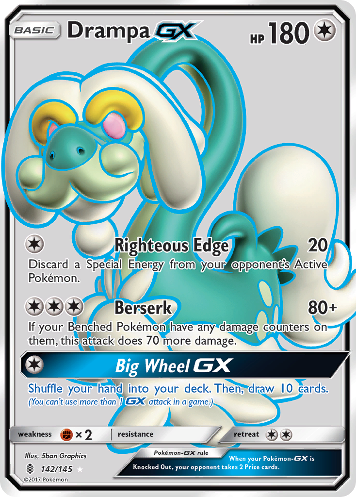 Drampa GX (142/145) [Sun & Moon: Guardians Rising] | Shuffle n Cut Hobbies & Games