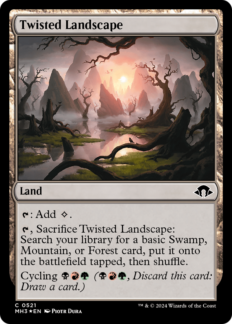 Twisted Landscape (Ripple Foil) [Modern Horizons 3] | Shuffle n Cut Hobbies & Games