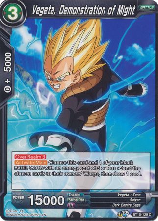 Vegeta, Demonstration of Might (BT10-129) [Rise of the Unison Warrior 2nd Edition] | Shuffle n Cut Hobbies & Games