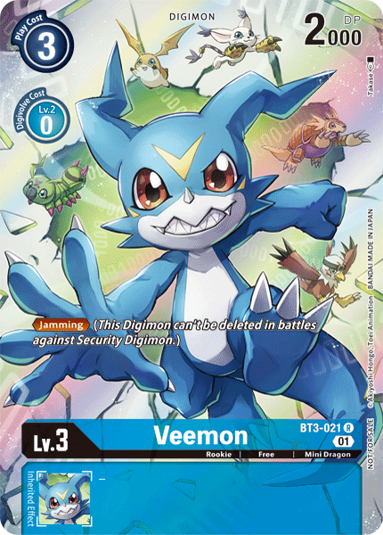 Veemon [BT3-021] (1-Year Anniversary Box Topper) [Promotional Cards] | Shuffle n Cut Hobbies & Games