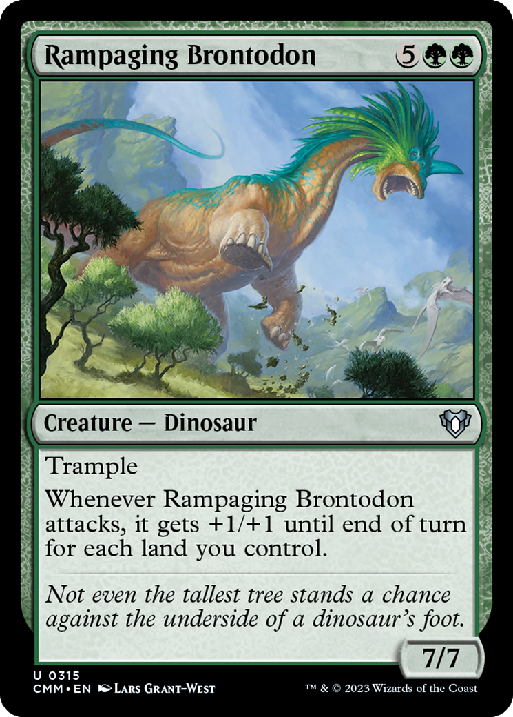 Rampaging Brontodon [Commander Masters] | Shuffle n Cut Hobbies & Games