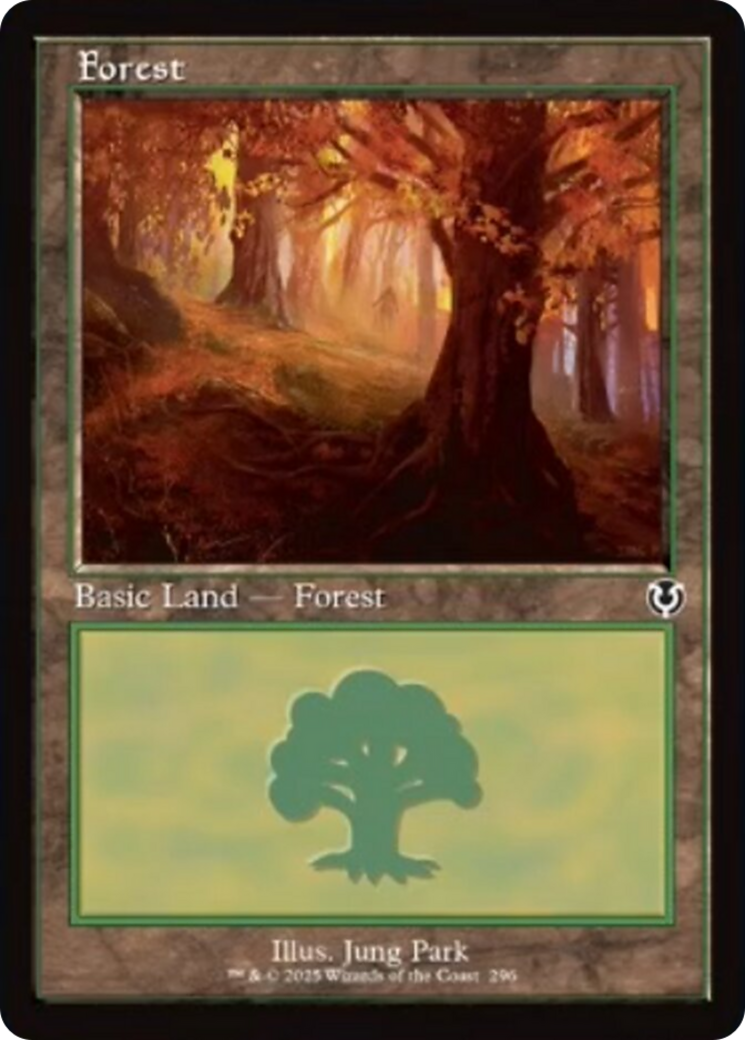 Forest (296) (Retro Frame) [Innistrad Remastered] | Shuffle n Cut Hobbies & Games