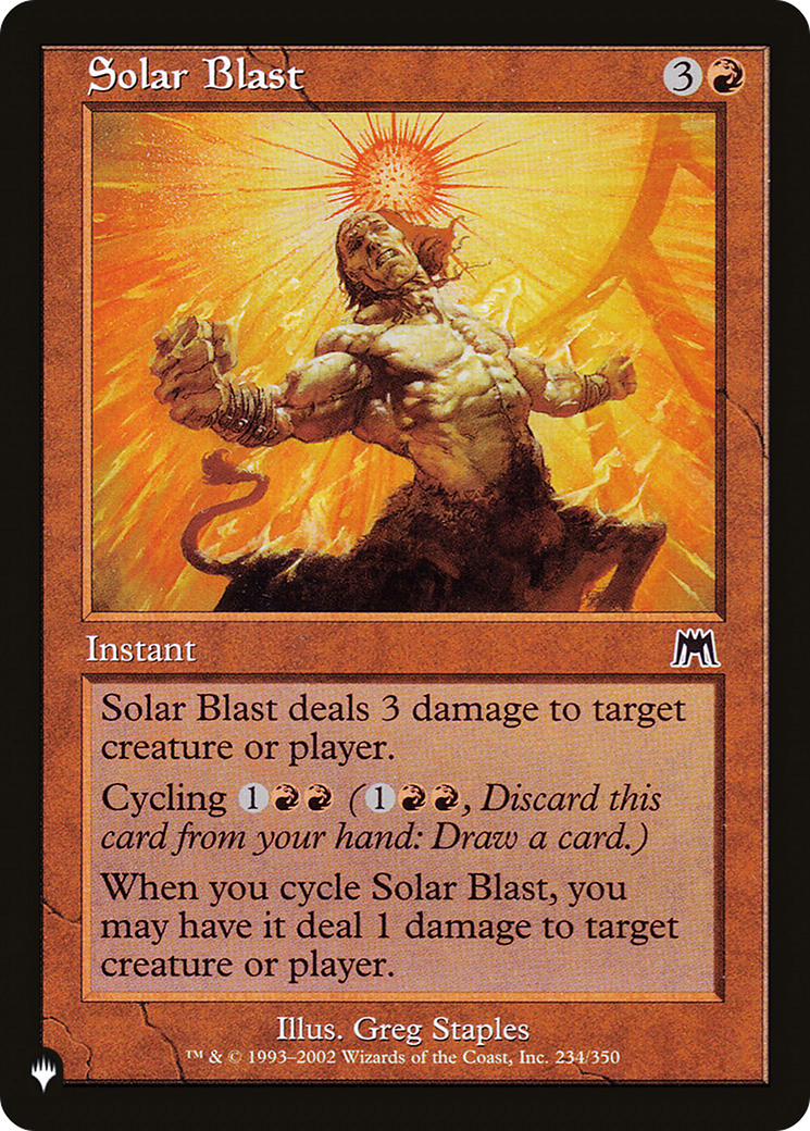 Solar Blast [The List] | Shuffle n Cut Hobbies & Games