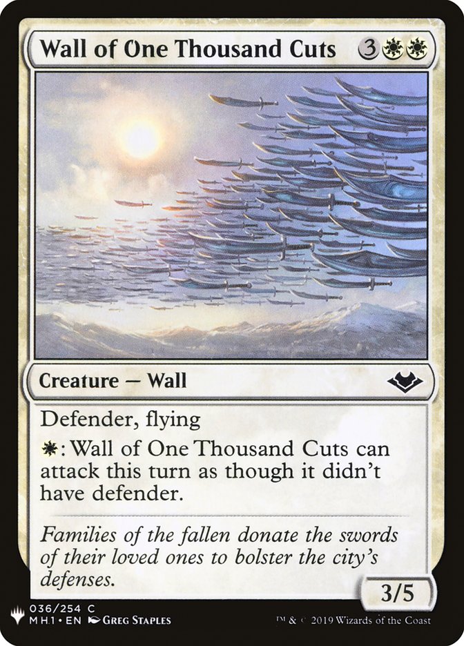 Wall of One Thousand Cuts [Mystery Booster] | Shuffle n Cut Hobbies & Games